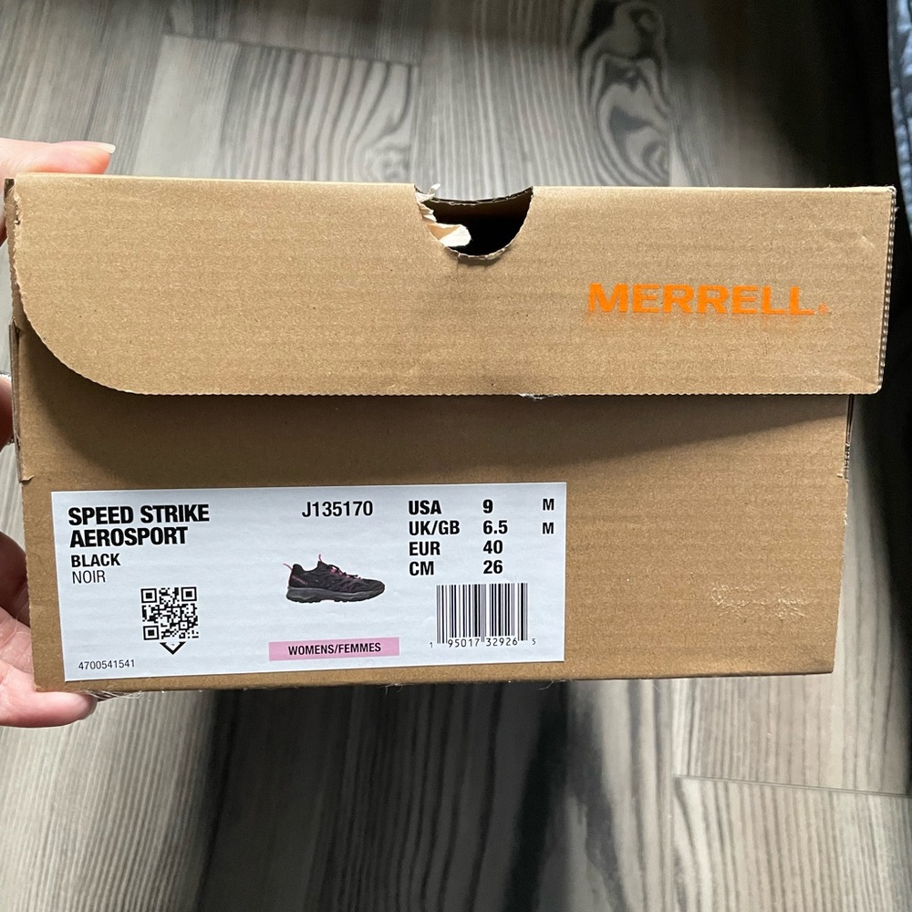 Merrell Women's Speed Strike Aerosport Hiking Shoes - Black/Pink - Picture 8 of 8